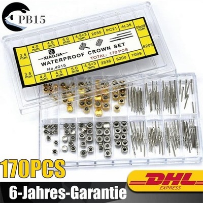Uhr Krone Ersatzteile Reparatur Uhrenzubehör Kit  Ersatz Watch Crown Tube Set