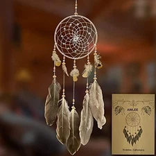 Handmade Feather Dream Catcher Decor