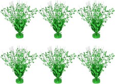 Green Foil Star Centerpiece, 6 Pack Metallic Foil Spray Centerpieces Table Decor