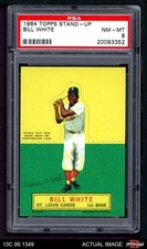 1964 Topps Stand Up Bill White Cardinals SHORT-PRINT PSA 8 - NM/MT