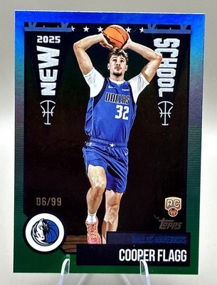  2025 Topps New School Cooper Flagg RC #06/99 Dallas Mavericks