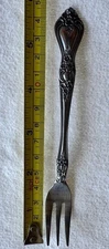 Rogers Co Stanley Roberts Stainless Precious Rose Korea 1-Cocktail Fork 5 1/2"