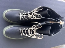 Urban Outfitters Steve Madden Cool Planet Moss Vegan Combat Boot Black 9 NWT