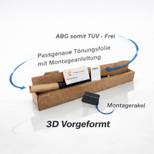 3D Vorgeformte Tönungsfolie BMW 4er Coupe (F32)  2013- Schwarz Folie