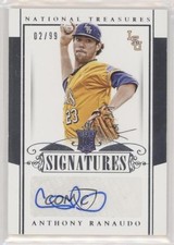 2015 National Treasures College Rookie Signatures 2/99 Anthony Ranaudo Auto i6j