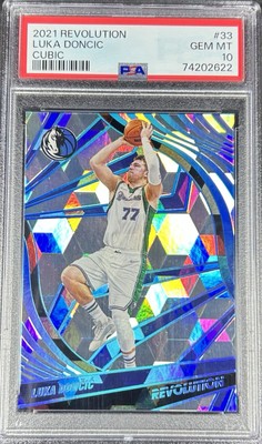 2021 Luka Doncic Panini Revolution Cubic 16/50 PSA 10 ***Low Pop***