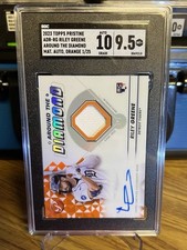 2023 Topps Pristine Around the Diamond Autograph Relics Riley Greene Orange 1/25