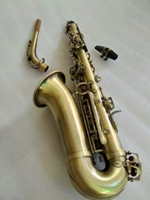 High Grade Antique Copper Eb E-Flat Alto Saxophone Sax Shell Key Carve Pattern