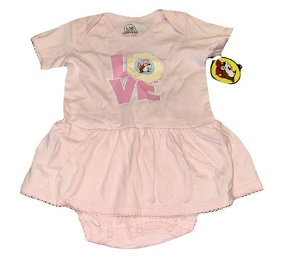 Buccee s Baby Girls Bodysuit Dress Sz 12M 12 Months Pink New