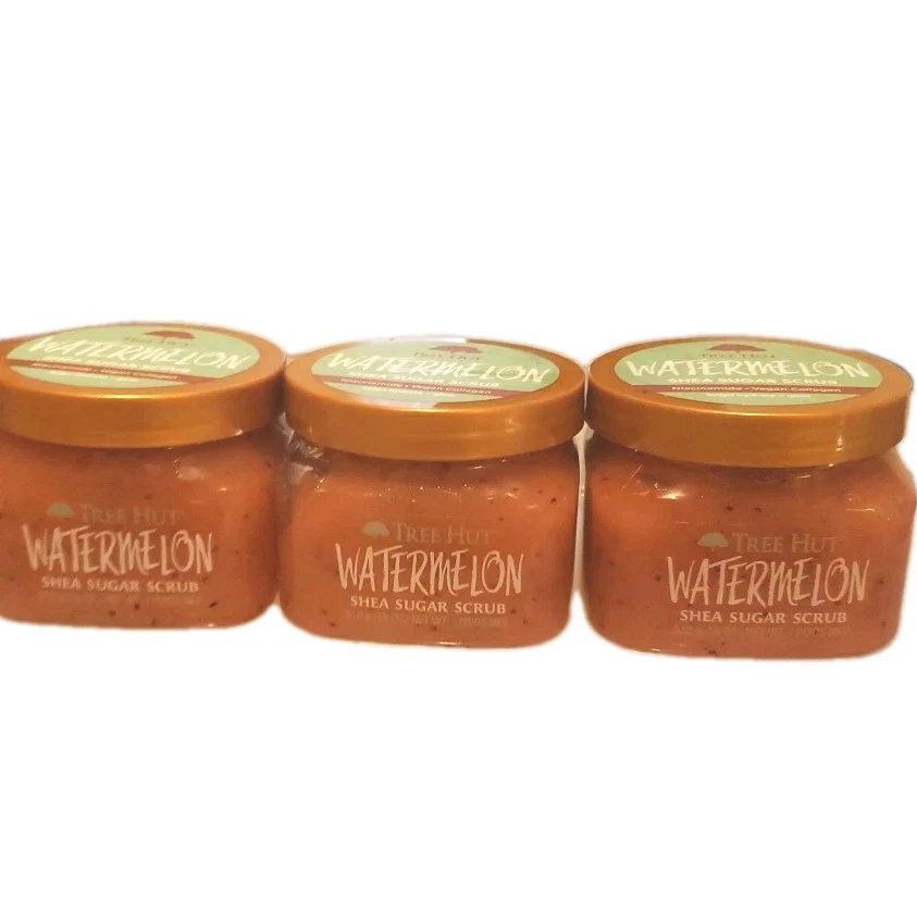 Tree Hut Watermelon Shea Sugar Exfoliating Hydrating Body Scrub 18 Oz. 3 Pack - Image 2 of 2