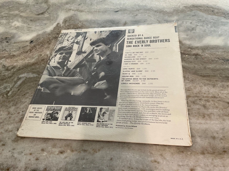 THE EVERLY BROTHERS LP ROCK'N SOUL 1965 Warner Bros. WS 1578 SEALED - Image 2 of 2