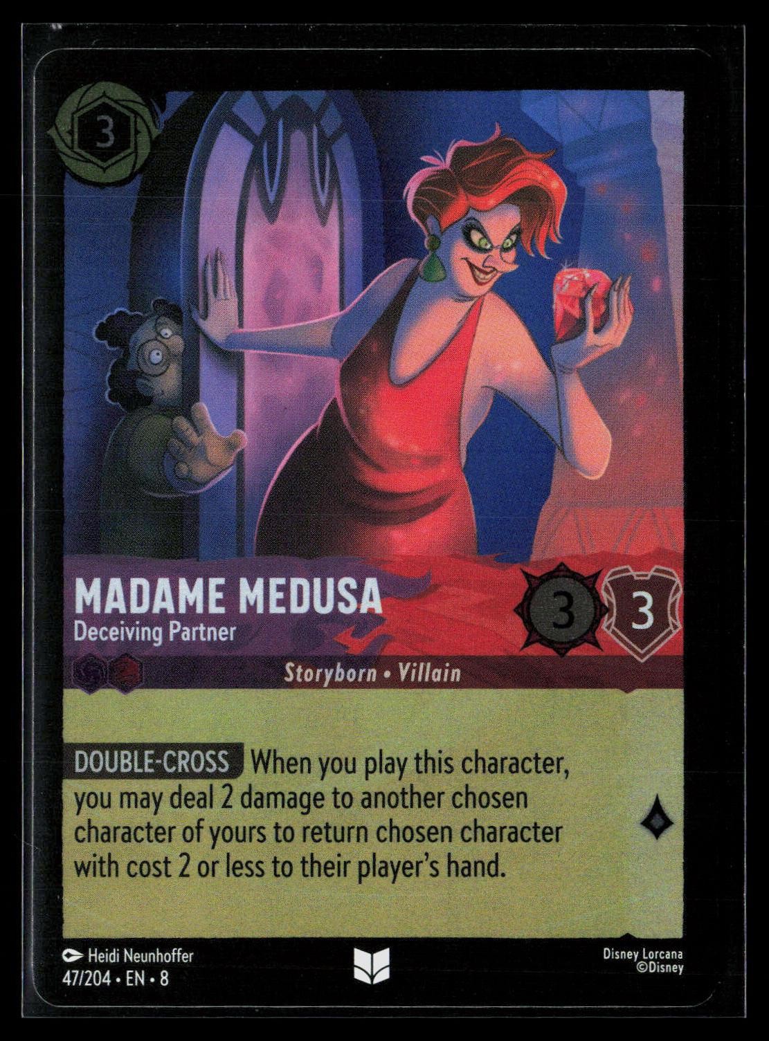 Madame Medusa - Deceiving Partner 47/204 Uncommon Foil Reign of Jafar Lorcana NM
