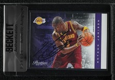 BAS 2012-13 Prestige Antawn Jamison #80 Seal of Authenticity Auto 3c7