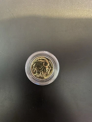 1937 Indian Head Buffalo Nickel 24K Gold Dipped Coin Collectible