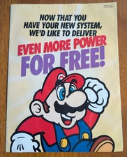 Nintendo Power Super Power Club Insert SNS-USA-2 Even More Power For Free! Mario