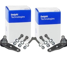 2X DELPHI TRAGGELENKE VORNE UNTEN PASSEND FÜR RENAULT TWINGO LINKS+RECHTS