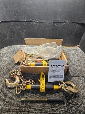 (QTY 2) Vevor Ratchet Chain Binder 9200lb Load 3/8''-1/2''  with Handles for Truck