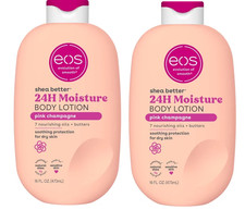 eos Shea Better Body Lotion for Dry Skin, Pink Champagne, 16 fl oz (Pack-2) 1.00 per gallon