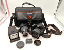 Sony Alpha A300 Digital SLR Camera 2 Lens And Accessories NOT TESTED
