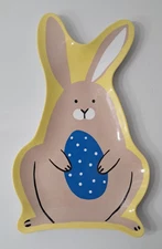 Bunny Rabbit Easter Figural Melamine Plate 11"x7" Blue Egg Room Essentials