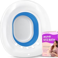 Sitz Bath for Toilet Seat, Hemorrhoids and Postpartum Care - Yoni Steam Blue