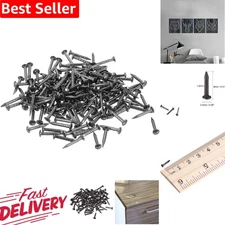 200pcs Nickel-Plated Tiny Wooden Nails - Ideal for Antique Decor and Repairing
