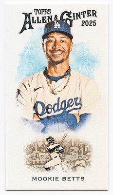 2025 Topps Allen & Ginter Mookie Betts 1889 N22 Mini #N222-8 Dodgers