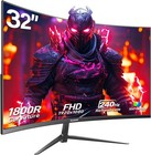 Gawfolk Gaming Monitor 32 Zoll Curved, 240Hz PC Bildschirm Full HD 1080P