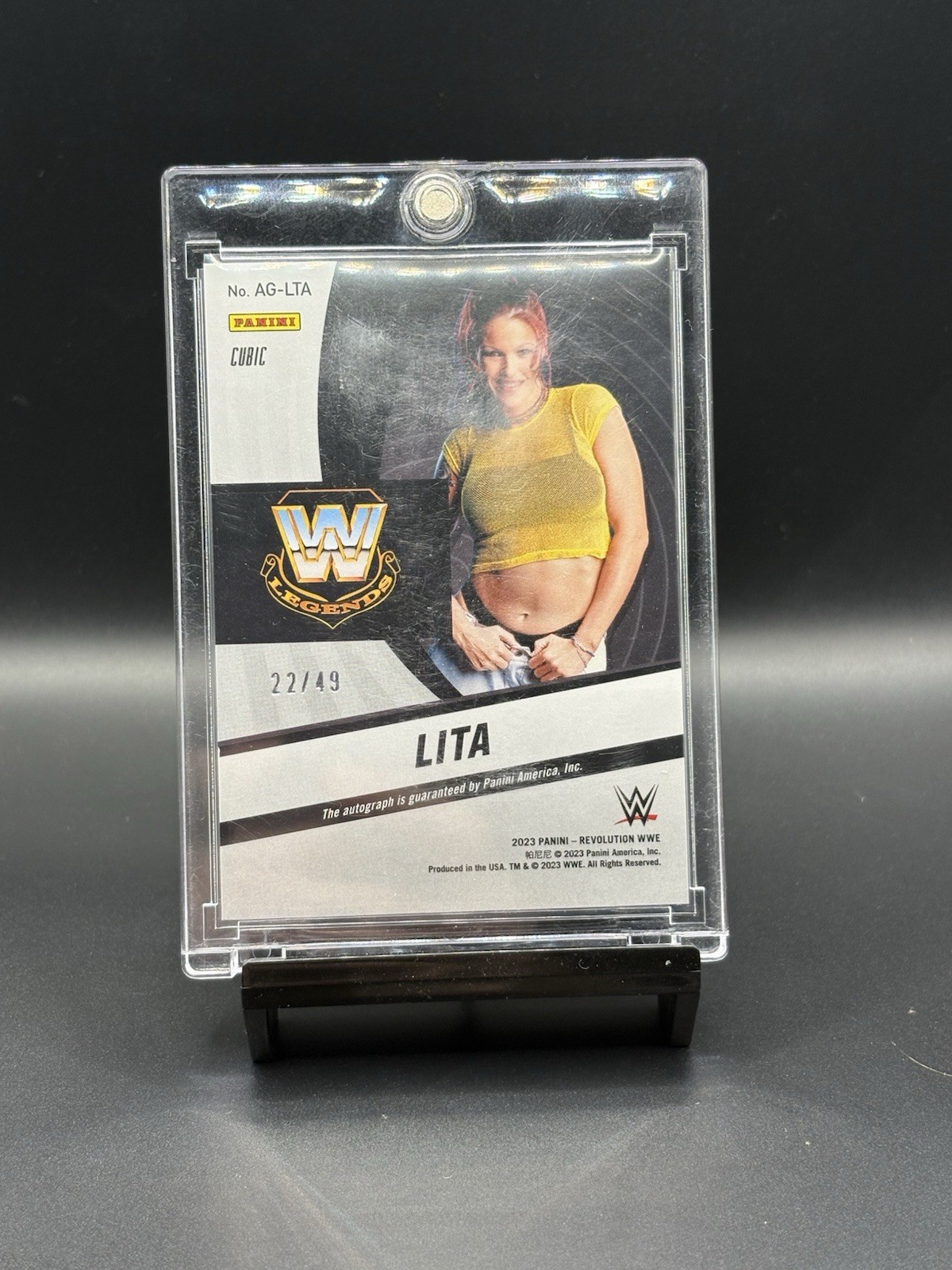 2023 Panini Revolution WWE  Lita Auto /49 view 2