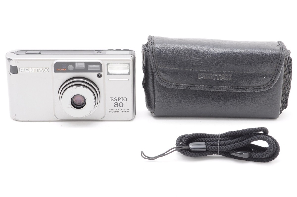 Exc+5 W/Case]PENTAX ESPIO 80 ZOOM Point & Shoot 35mm Film Camera w