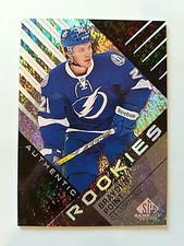 2016-17 Brayden Point SP Game Used Authentic Rookies Black Rainbow Rookie RC SSP