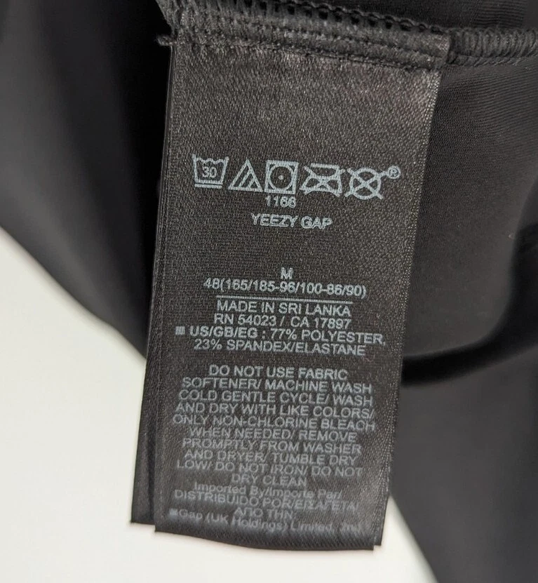 Camiseta deportiva sin mangas YZY Yeezy Gap camiseta negra de neopreno M Kanye West Foto 4 de 4