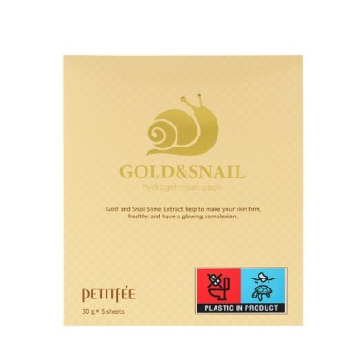 PETITFEE Gold & Snail Hydrogel Mask Pack 30g X 5pcs