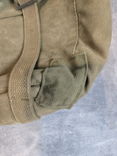 US Military M1945 Cargo Field Pack Pouch Lower Bag OD Green Canvas Korea 1952 - Picture 6 of 13
