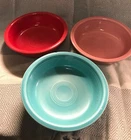 Fiesta Ware - Lot of 3 - 15 oz. Small Bowls 2 RETIRED colors. See Pictures
