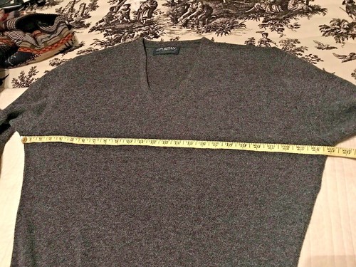 Suéter PURITAN Cuello en V Unisex - XL - 100% Acrílico Orlon - Gris - Imagen 4 de 7