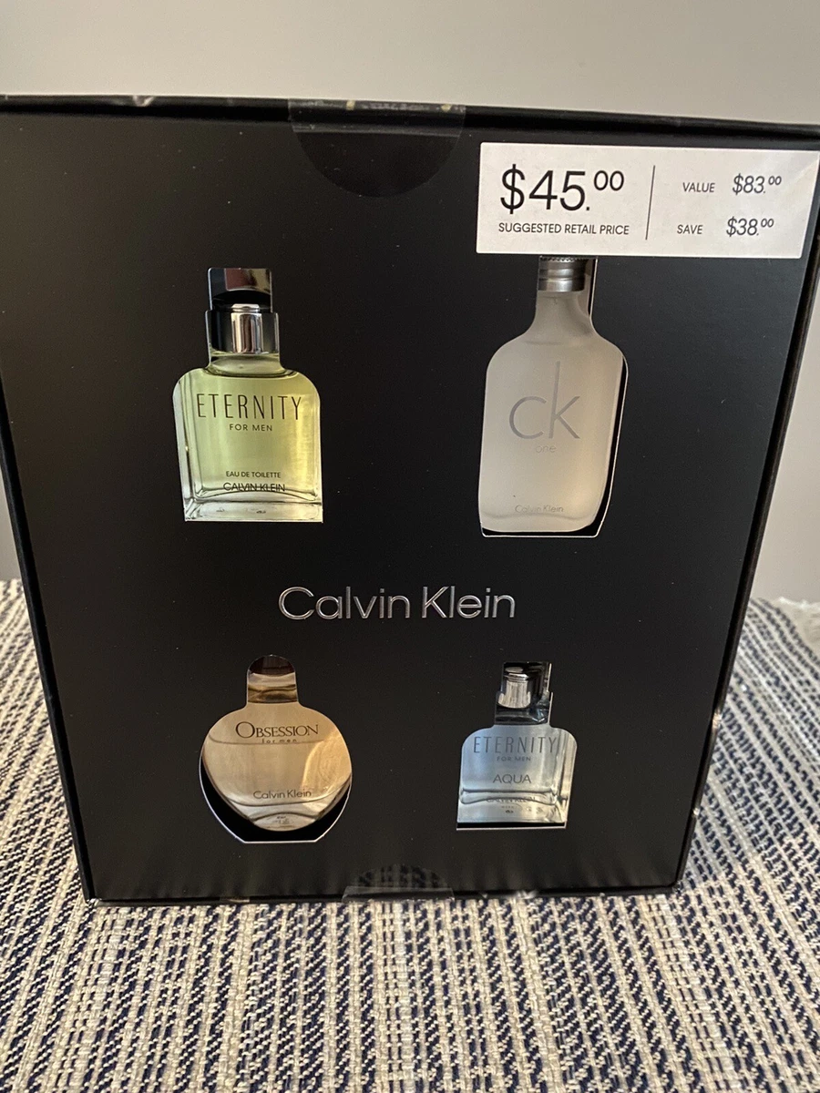 CALVIN KLEIN 4 Pc Men s Mini Gift Set Eternity Obsession CK One