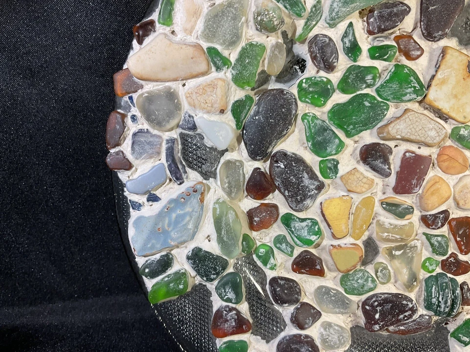 Mosaic Stone Art Mosaic Plate Unique Handmade - Image 3 of 4