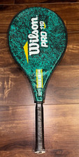 Wilson Pro 110 Tennis Racquet 4 3/8" Grip Green High Beam Vibra Control w/ Cover