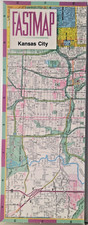 Kansas City, Kansas - Gousha Laminated Fastmap