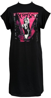 X-Ray Spex Damen-T-Shirt Punk hoher Ausschnitt I am Clichee Poly Styrol 77 Übergröße