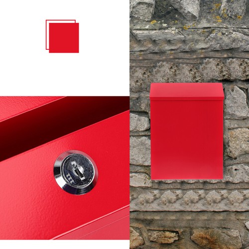 3 Count Europäische Mailbox Büro Wandmontierter Briefkasten Postfächer - Bild 10 von 12