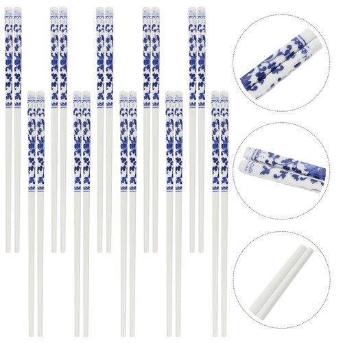 10 Pairs dishwasher safe chopsticks smooth sushi chopsticks Chinese Chopsticks q - Picture 19 of 19