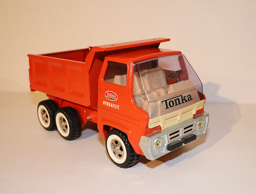 Tonka Hydraulic Dump Truck Orange eBay