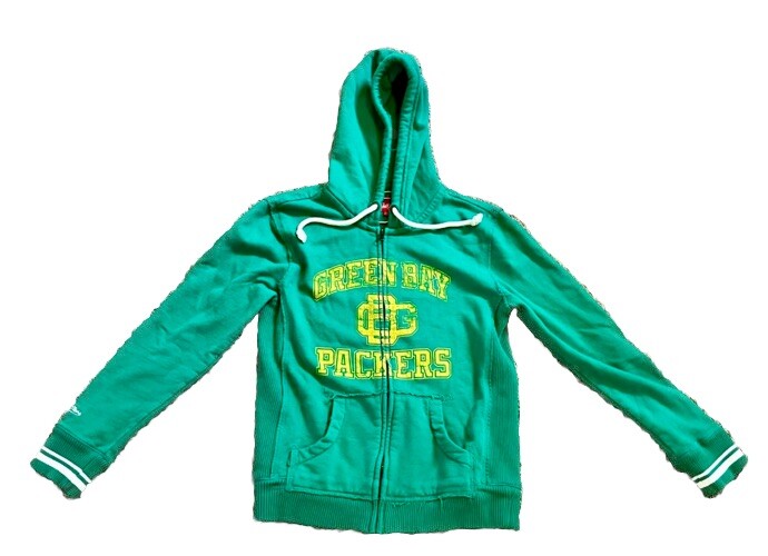 Green Bay Packers — Mitchell Ness Zip-Up Sweatshirt — Size