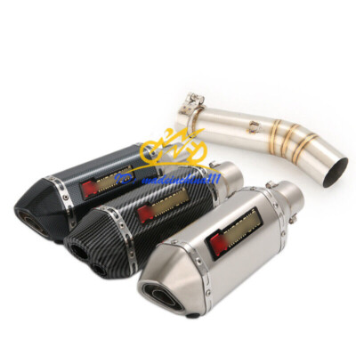 For Honda CBR500 CB500X CB500F 2013-2015 Slip on System Exhaust Mid Pipe Muffler