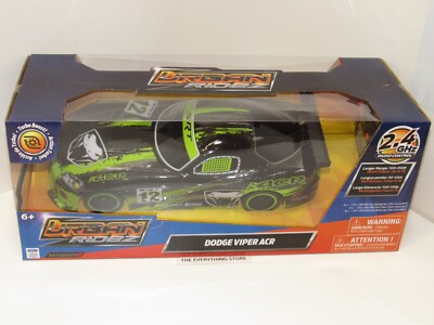 URBAN RIDEZ LARGE 11 INCH DODGE VIPER ACR RC IN BLACK LIME GREEN #12 FREE SHIP
