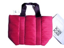 Gorgeous Pleats Pink Tote Bag Very Rare!!! Last One