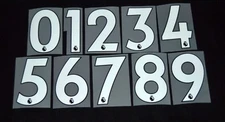 Official Premier League 2018/19 white Football Short Numbers 0-9  Player Size