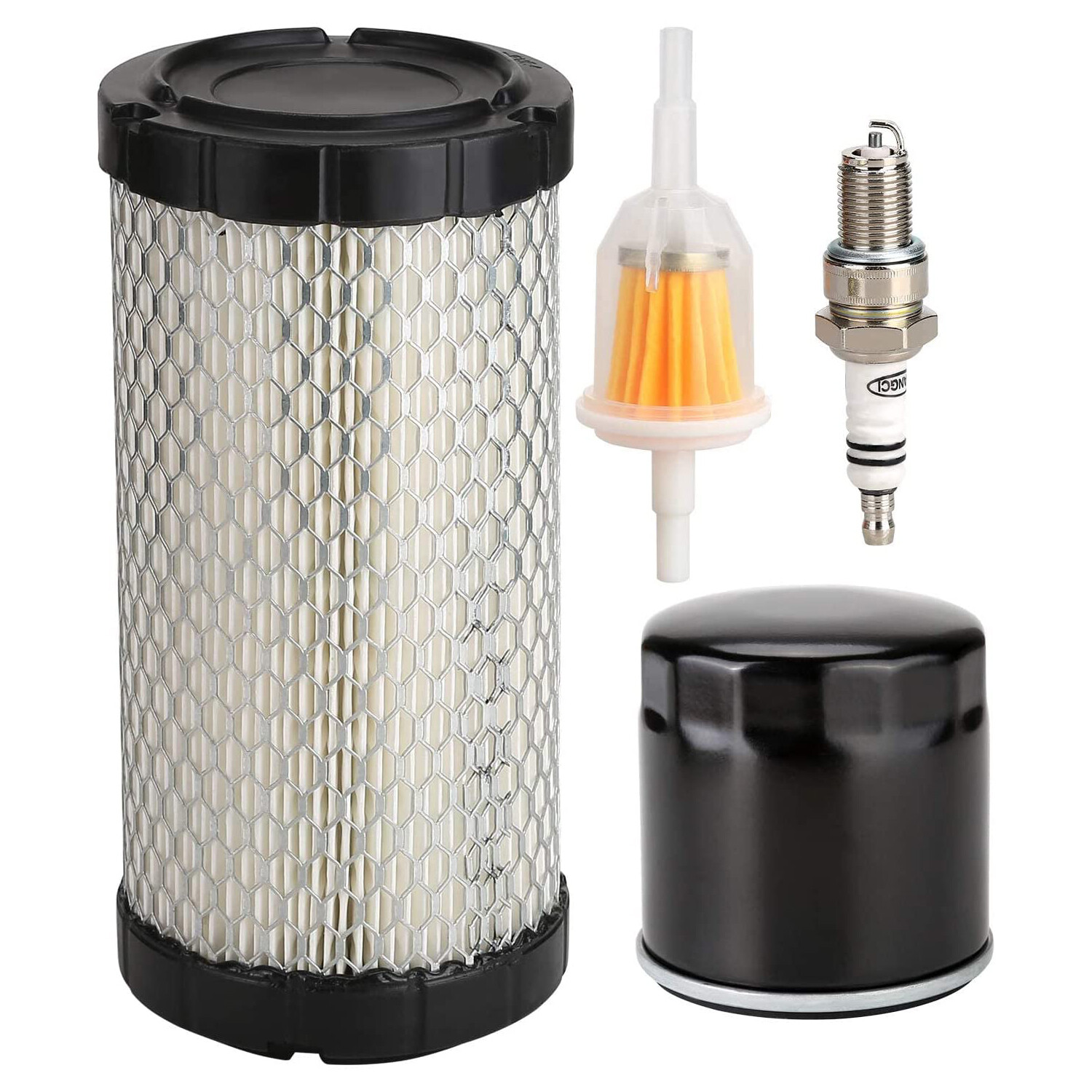 Golf Cart Tune Up Kit for EZGO TXT RXV Gas W/ Kawasaki Engines,Filter Spark Plug